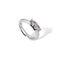 Ring Idee Preziose Gioielli Woman in White Gold Diamante 0.63 Ct NALRO - NALRO